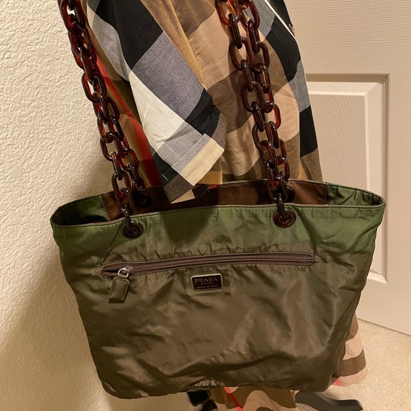 Prada Handbags - Vintage Prada Reversible Tote- Authenticated by Real Authentic
